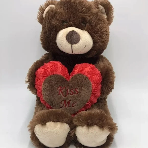 Makeup New Dream Valentines Kiss Me Big Brown Teddy Bear Walmart